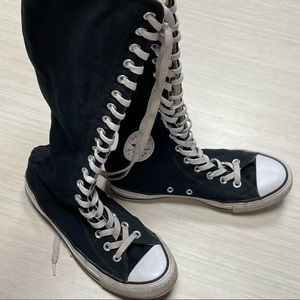 Converse All Star Chuck Taylor Knee High Shoes Zip Raver Hipster Mens 5.5 W 7.5